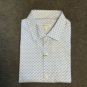 NWT Peter Millar short sleeve button up, new with tags, size xl